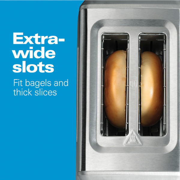  2 Slice Extra-Wide Slot Toaster Chrome