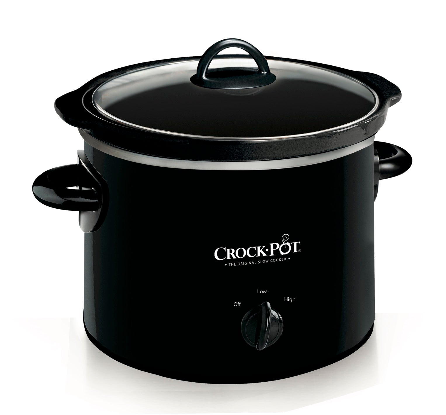 Rival 5-qt Round Programmable Crock Pot in White