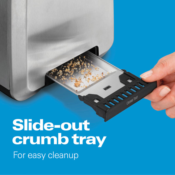 2 Slice Extra-Wide Slot Toaster Chrome